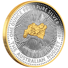 silver coin nugget 40th anniversary 1 ounce 1