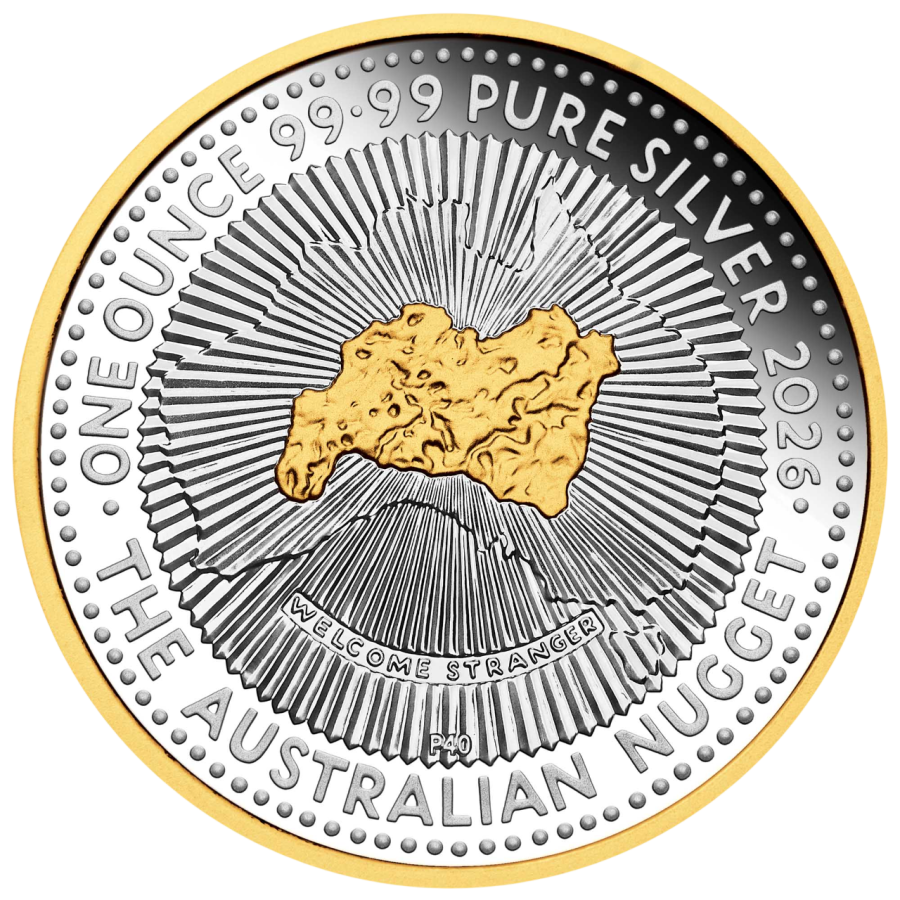 silver coin nugget 40th anniversary 1 ounce 2