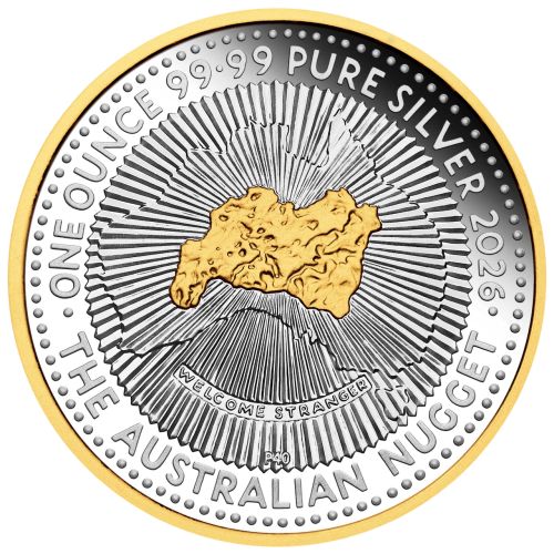 silver coin nugget 40th anniversary 1 ounce 2