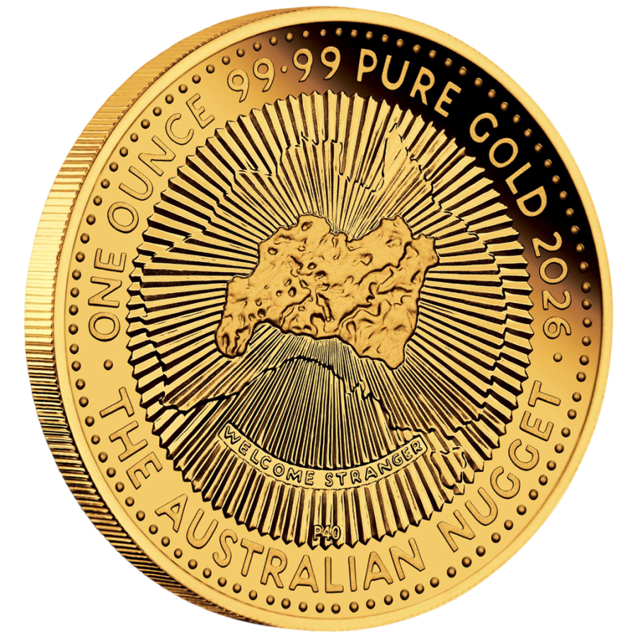gold coin nugget 40th anniversary 1 ounce 1