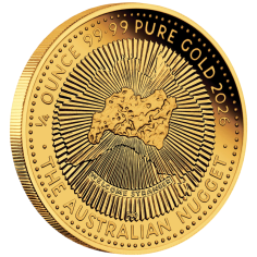 gold coin nugget 40th anniversary 1/4 ounce 1