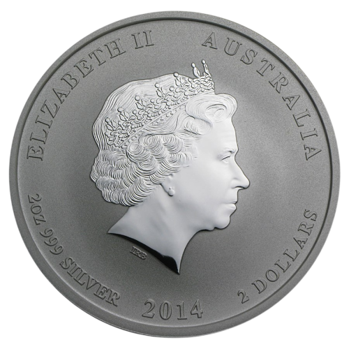 2014 Year of the Horse Silver Coin, 2 ounces