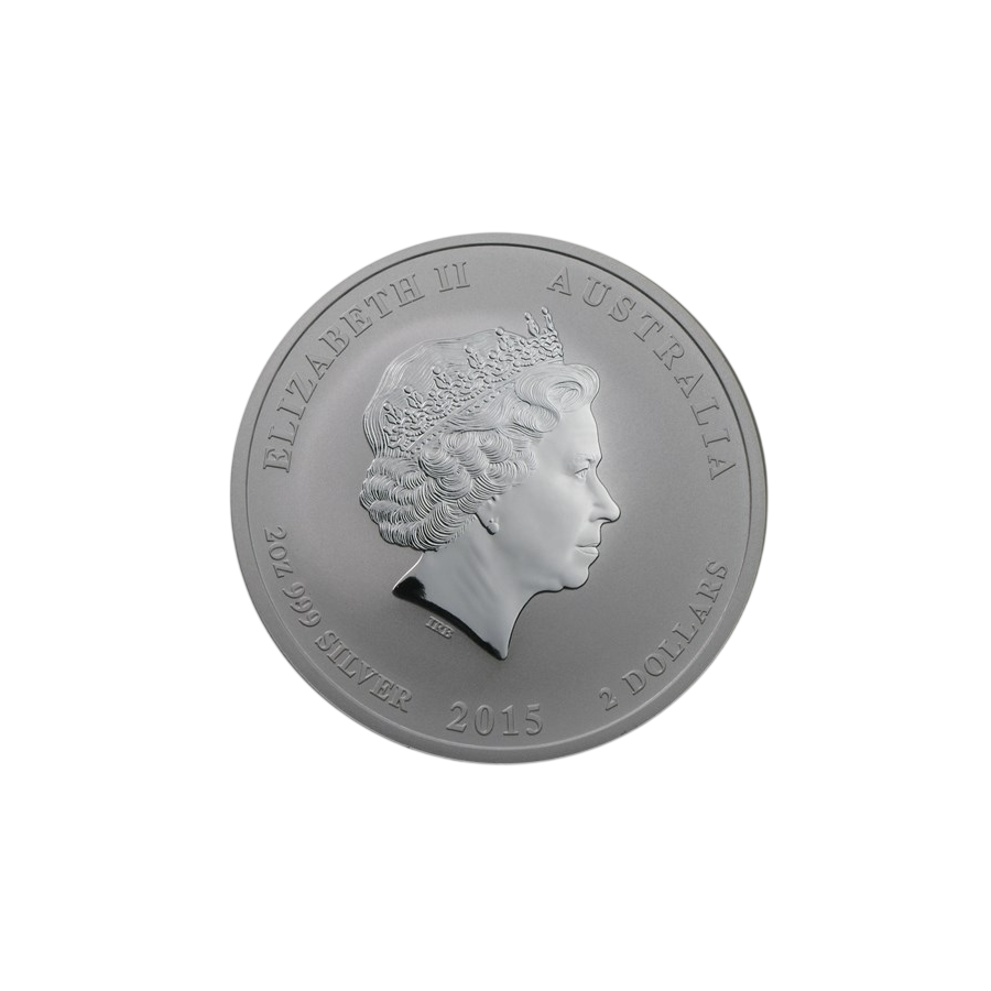 2-ounce silver coin – Year of the Goat 2015