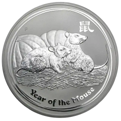 2008 Year of the Mouse 10-ounce silver coin