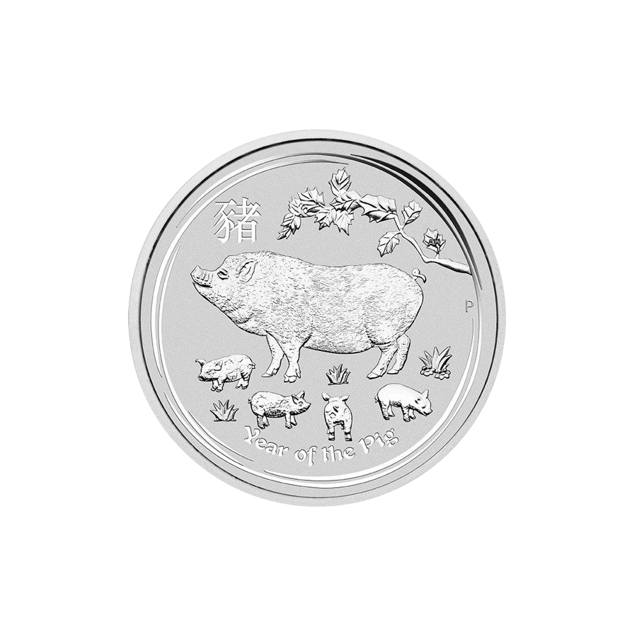 Silver Coin: Year of the Pig 2019, 10 Ounces