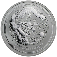 1.2-ounce Silver Dragon Year Coin, 2012