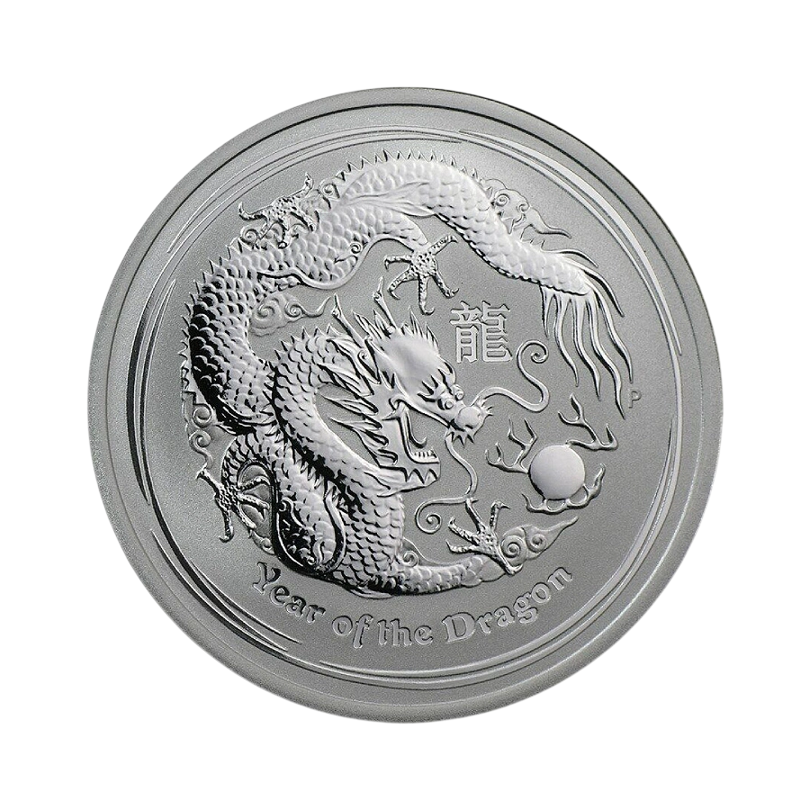 1.2-ounce Silver Dragon Year Coin, 2012