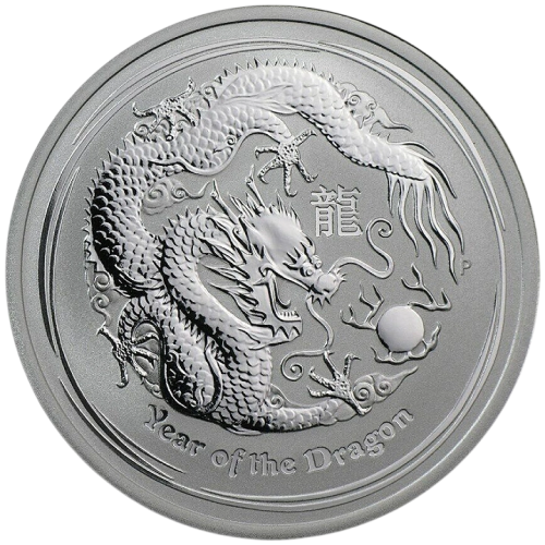 1.2-ounce Silver Dragon Year Coin, 2012