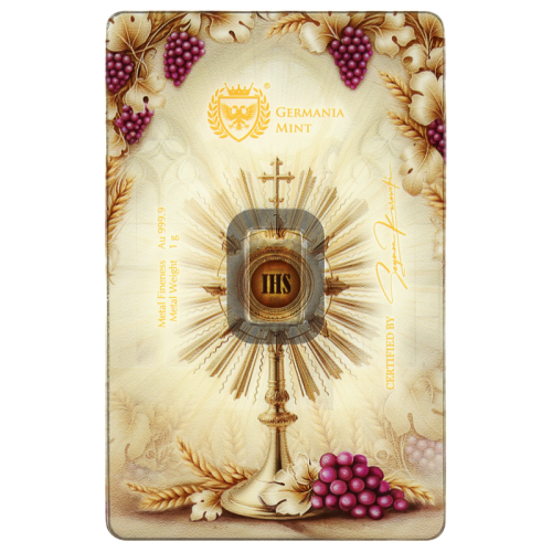 1-gram gold bar as a First Communion keepsake - 2