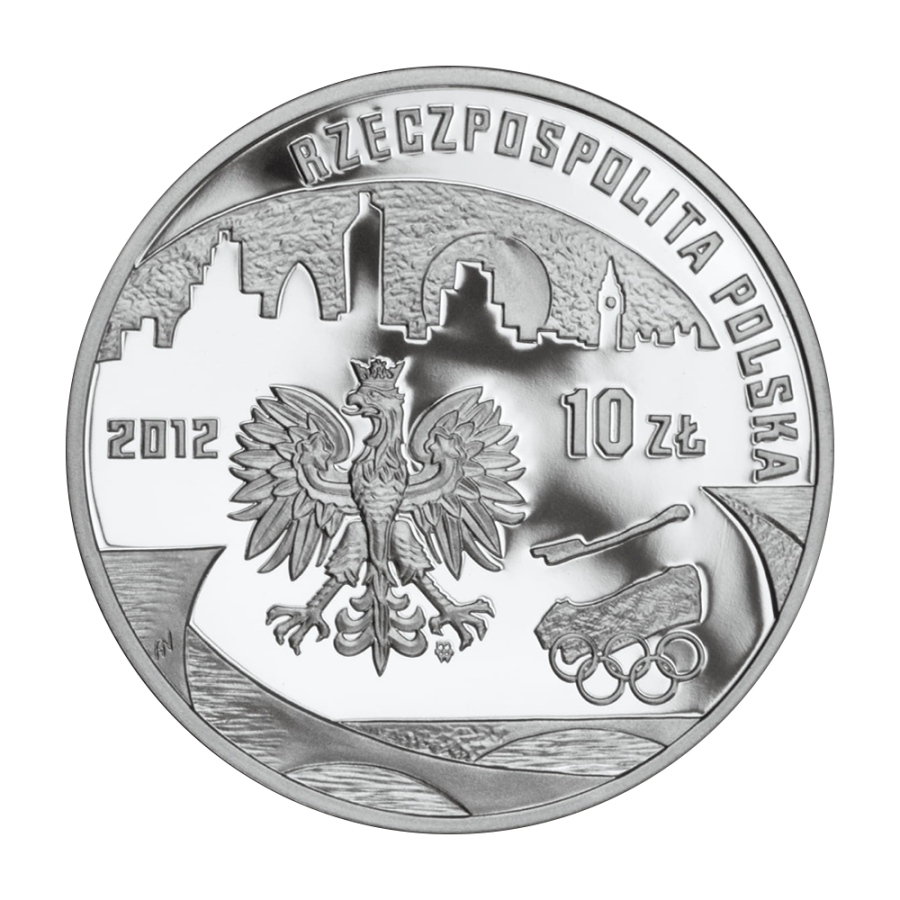 10-Złoty Silver Coin 2012 – Polish Olympic Team – London – Obverse