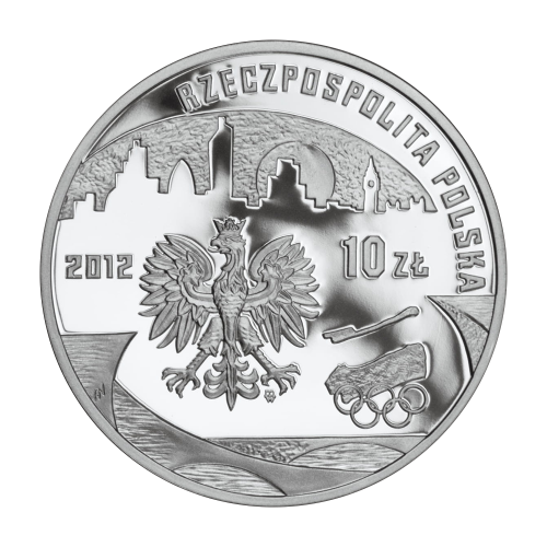 10-Złoty Silver Coin 2012 – Polish Olympic Team – London – Obverse