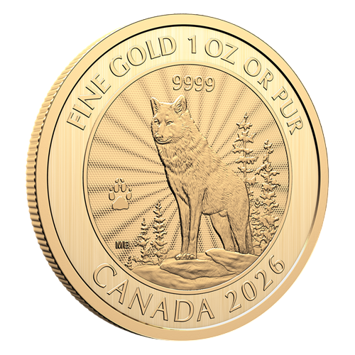 Gold Coin: Majestic Wolf, 1 Ounce, 2026-3