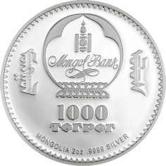 Silver Fabergé Egg Coin of Peter the Great, 2 ounces, 1 2