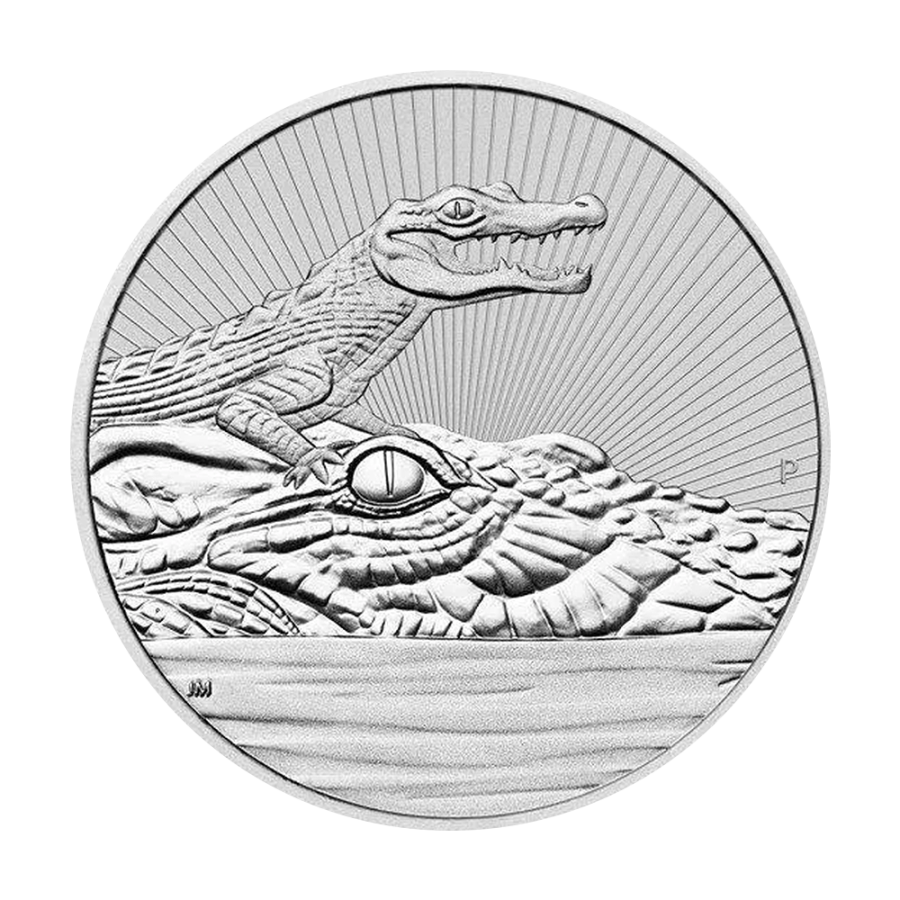 Silver Coin: The Next Generation Crocodile, 10 Ounces
