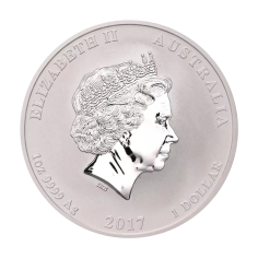 Silver Coin: Chinese Myths and Legends – Dragon and Phoenix, 1 Ounce, 2017-2 2