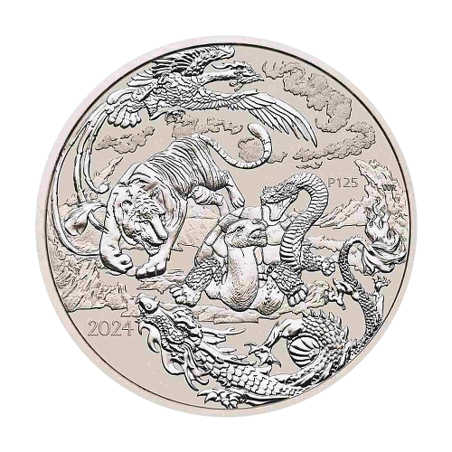 Silver Coin: Chinese Myths and Legends – The Four Guardians – 1 Ounce – 2024-2
