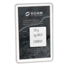 100 g KGHM Silver Bar - 24-hour shipping! -  | Mennica Skarbowa S.A. 2