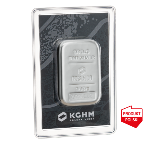 100 g KGHM Silver Bar - 24-hour shipping! -  | Mennica Skarbowa S.A.