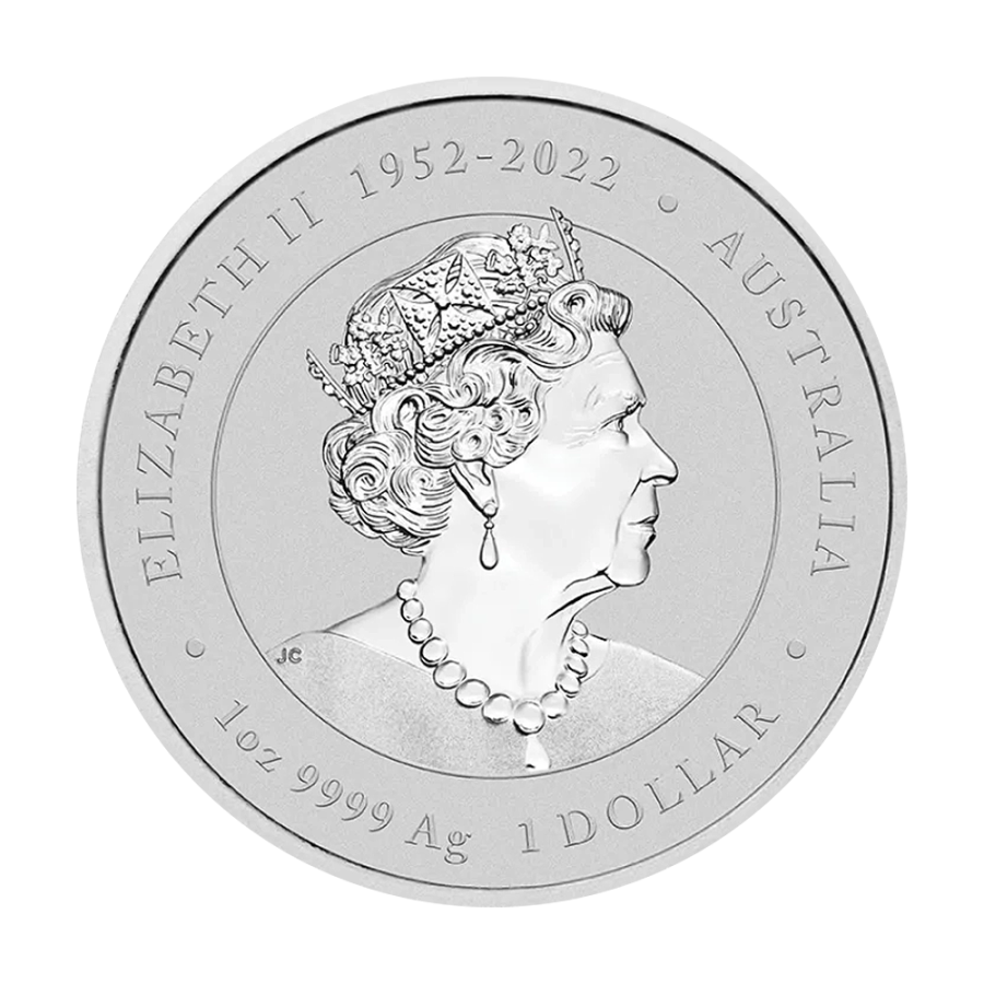 Silver Coin: Year of the Dragon (Purple) 2024, 1 oz