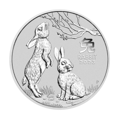1.2-ounce Silver Rabbit Year Coin 2023-1