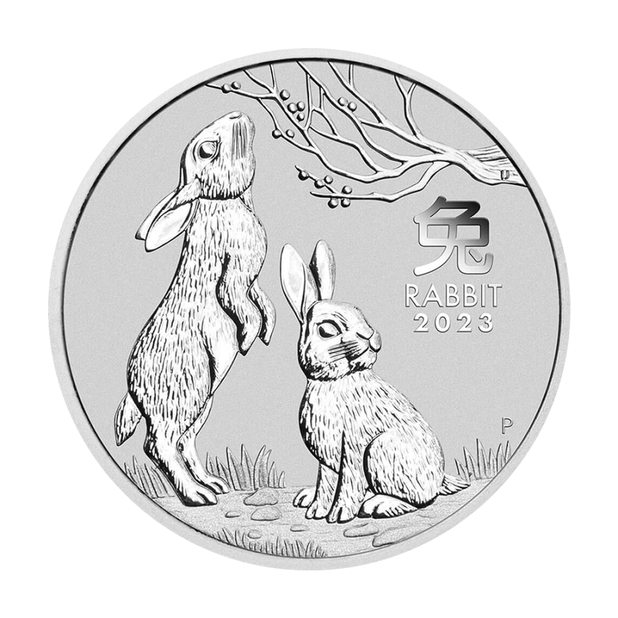 1.2-ounce Silver Rabbit Year Coin 2023-1