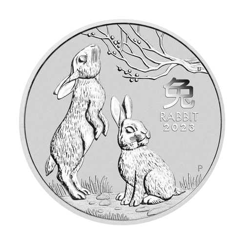 1.2-ounce Silver Rabbit Year Coin 2023-1