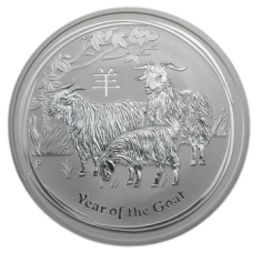 1.2-ounce Silver Goat Year Coin, 2015-2