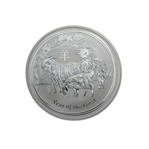 1.2-ounce Silver Goat Year Coin, 2015-2