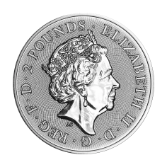 Silver Coin: Year of the Pig 2019, Royal Mint, 1 Ounce, 1/2