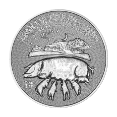 Silver Coin: Year of the Pig 2019, Royal Mint, 1 oz