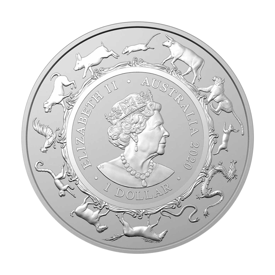 Silver Coin: Year of the Rat 2020, 1 oz, 1