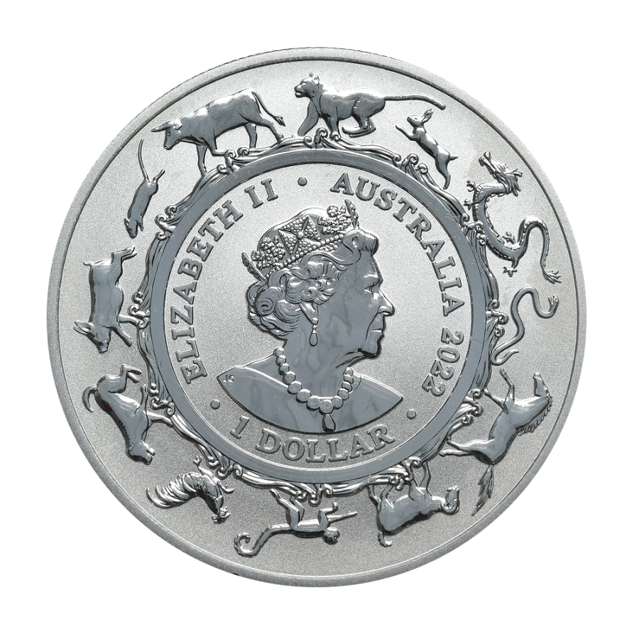 Silver Coin: Year of the Tiger 2022, 1 oz, 2