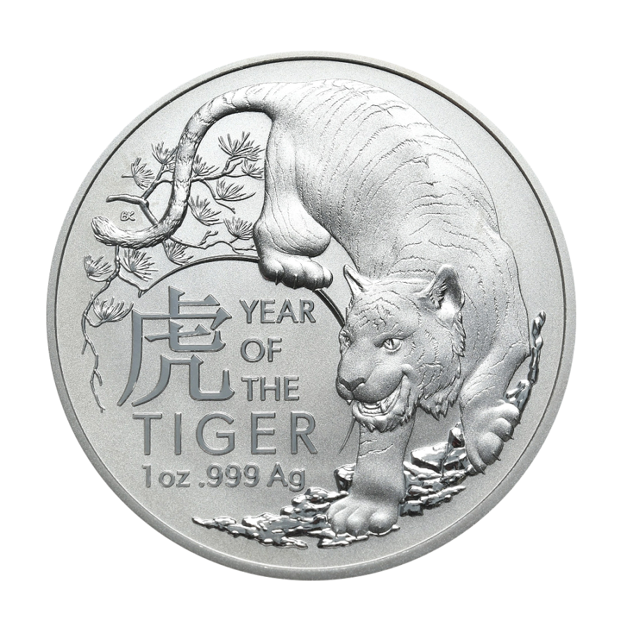 Silver Coin: Year of the Tiger 2022, 1 oz, 1