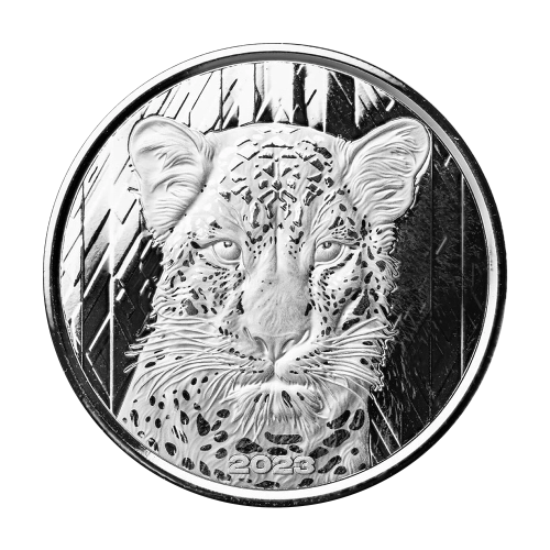 Ghana Silver Coin - African Leopard - 1 Ounce - 1 Ounce - 1