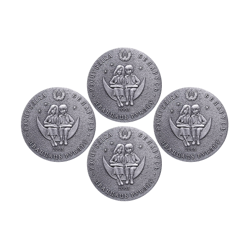 Set of Silver Coins: National Folktales of the World, 6 x 2828 g, 3