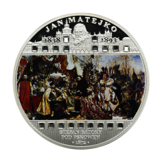 Silver Coin: Jan Matejko, Stefan Batory at Pskov, 3 ounces, 2009-2