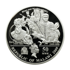 Silver Coin: Jan Matejko, Jan III Sobieski at Vienna, 3 ounces, 2009-2 2