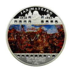 Silver Coin: Jan Matejko, Jan III Sobieski at Vienna, 3 ounces, 2009-2