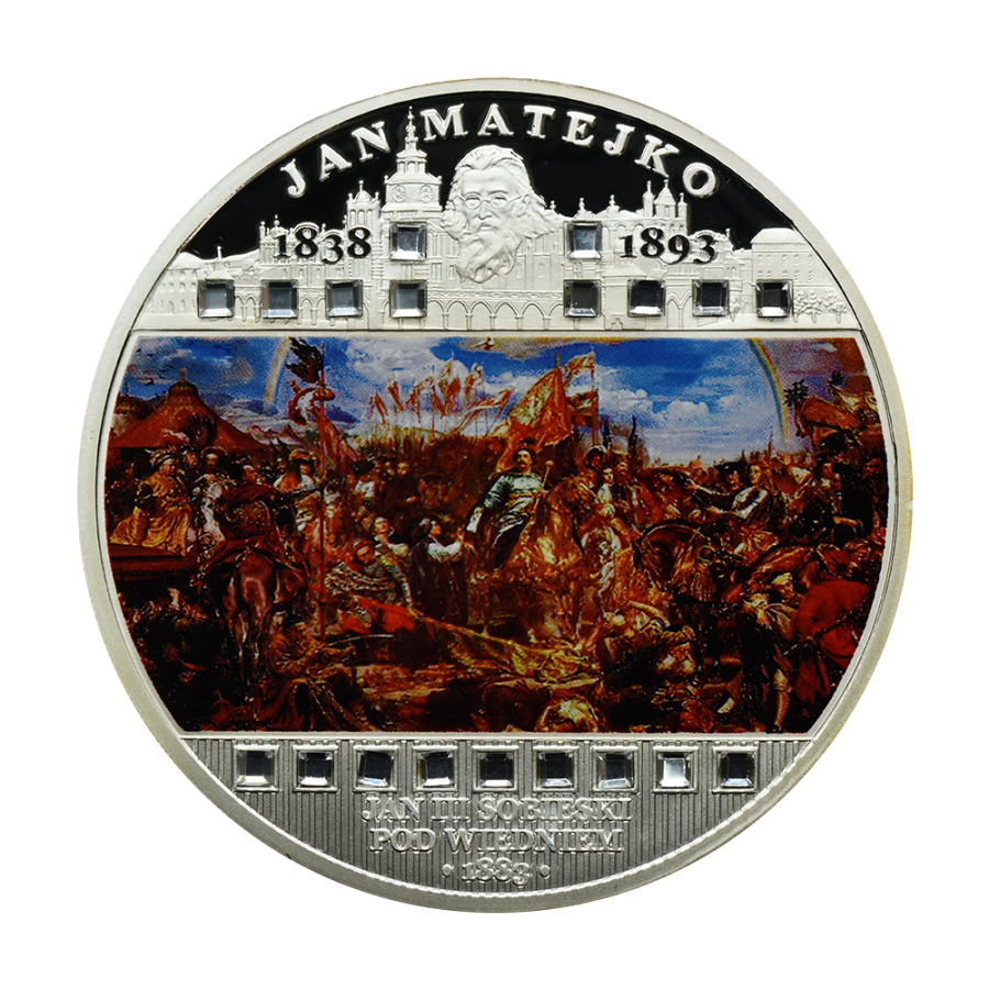 Silver Coin: Jan Matejko, Jan III Sobieski at Vienna, 3 ounces, 2009-2