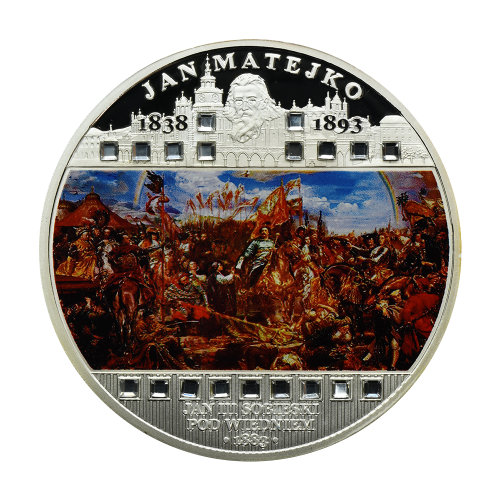 Silver Coin: Jan Matejko, Jan III Sobieski at Vienna, 3 ounces, 2009-2