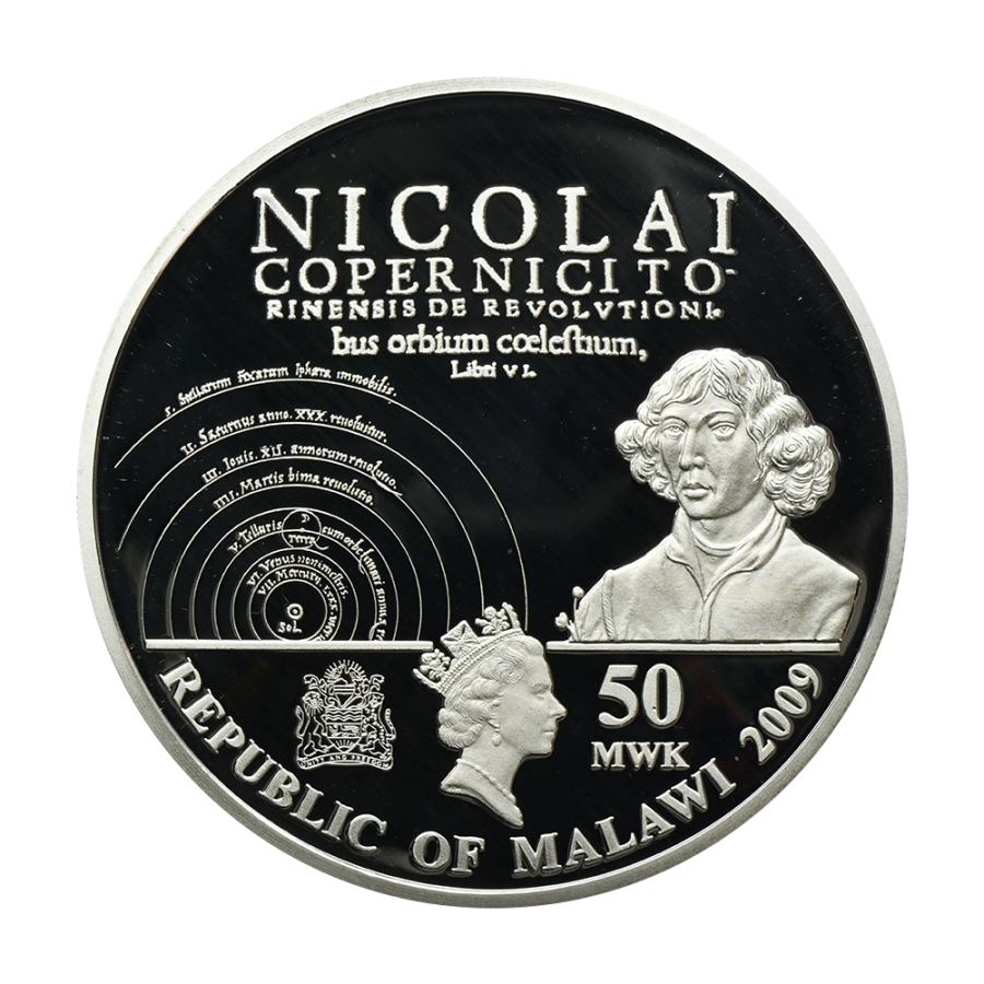 Silver Coin: Jan Matejko, Astronomer Copernicus, or A Conversation with God, 3 Ounces, 2009-1
