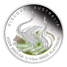 Platinum Coin: Discover Australia – Brolga, 1/10 oz, Reverse