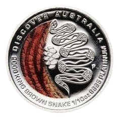 Platinum Coin: Discover Australia – Brown Snake – 1/10 Ounce