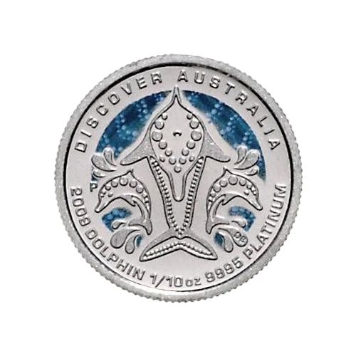 Platinum Coin: Discover Australia – Dolphin – 1/10 Ounce – 1