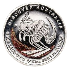 Platinum Coin: Discover Australia – Kangaroo – 1/10 Ounce – 1