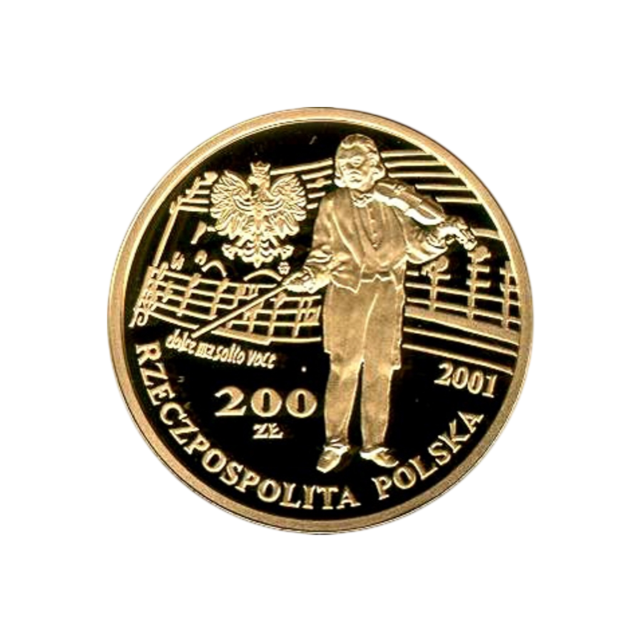200-Złoty Gold Coin – 12th Henryk Wieniawski International Competition – 2001-1