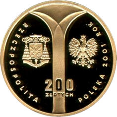 200-zloty-gold-coin-marking-the-100th-anniversary-of-the-birth-of-Cardinal-Stefan-Wyszyński-2001-2 2