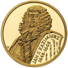 100-Złoty Gold Coin: Series of Polish Kings and Princes – John II Casimir (1648–1668) – 1