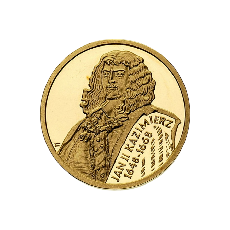 100-Złoty Gold Coin: Series of Polish Kings and Princes – John II Casimir (1648–1668) – 1