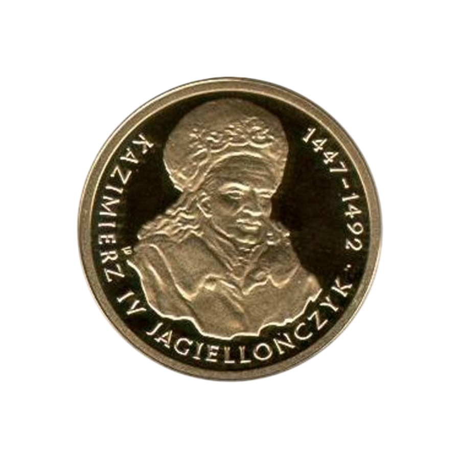 100-Złoty Gold Coin: Series of Polish Kings and Princes – Casimir IV Jagiellon – 1447–1492 – 1